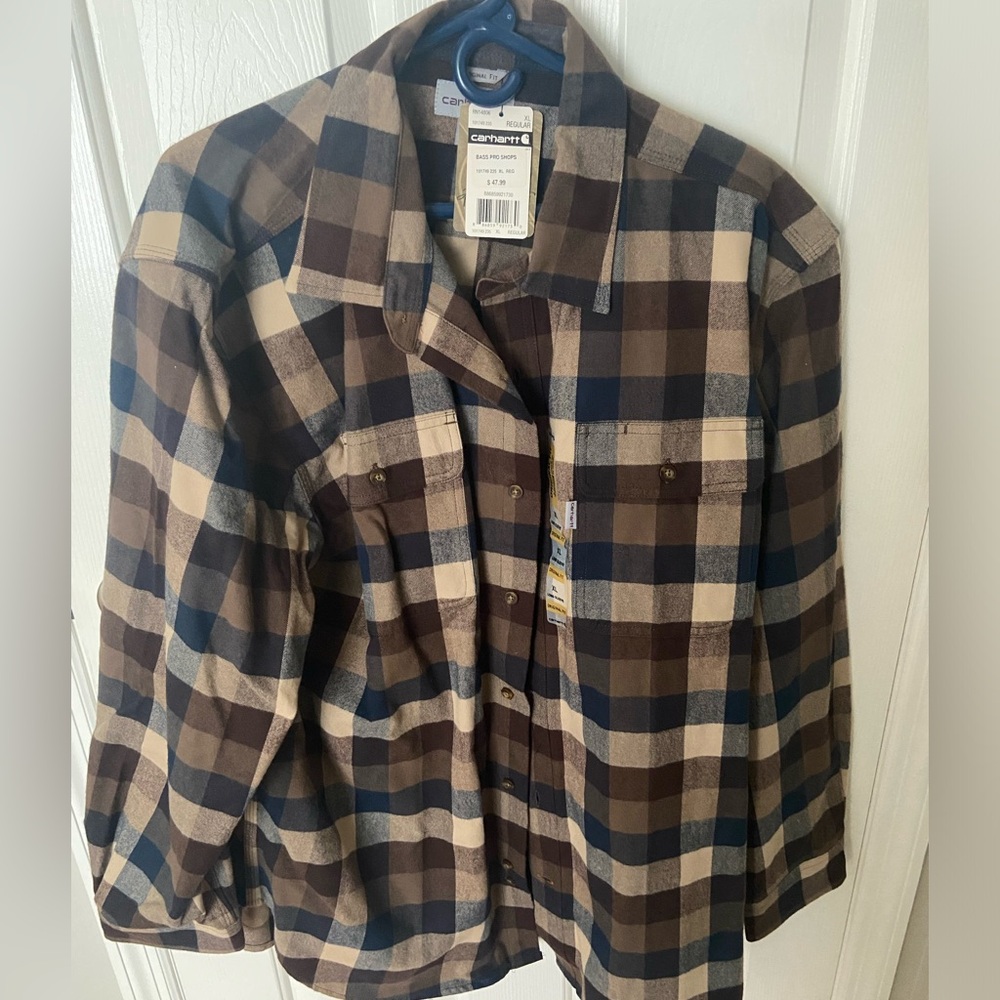 NWT Mens Carhartt heavyweight flannel